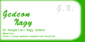 gedeon nagy business card